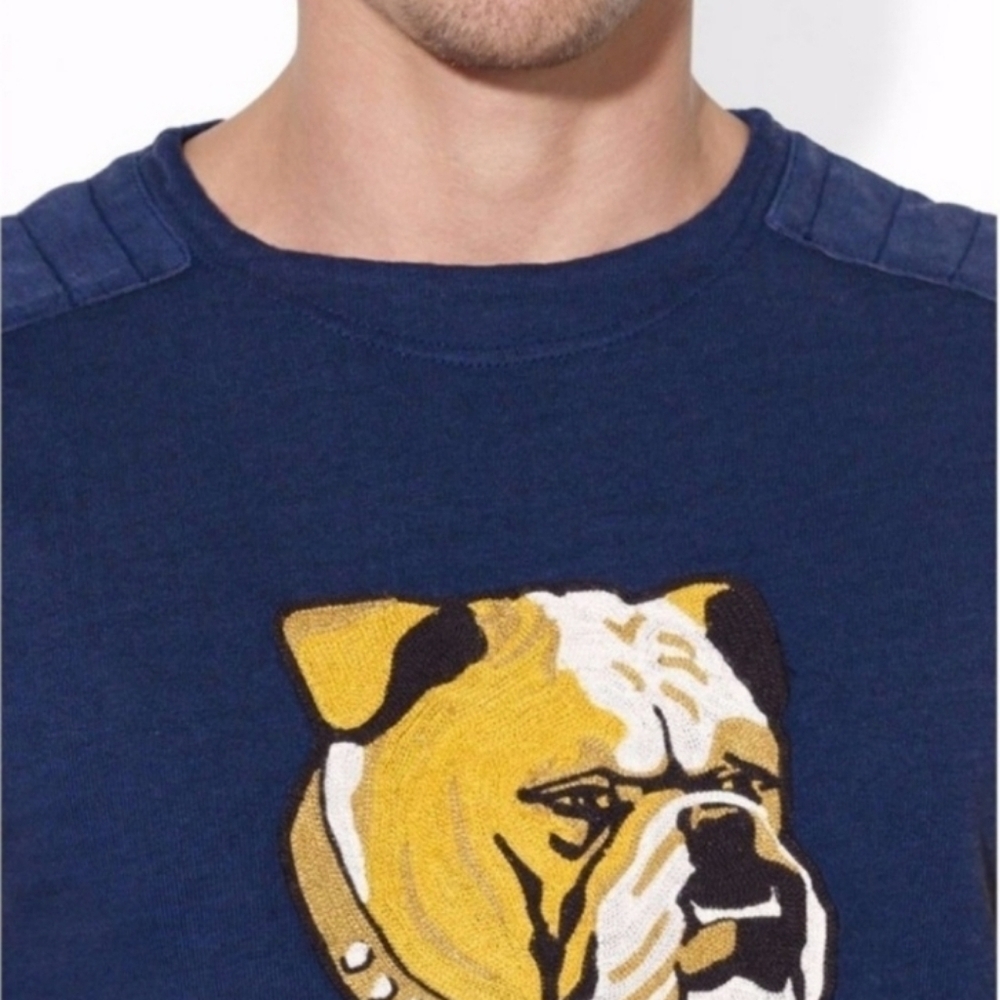Ralph Lauren Polo 'Bulldog' Crewneck Rugby Varsity Shirt - Picture 4 of 9